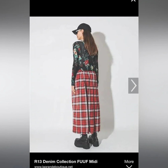 Pendleton wool red plaid flannel A Line circle skirt size 4 runs large - Picture 15 of 16